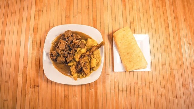 Curry Goat Lunch Special.